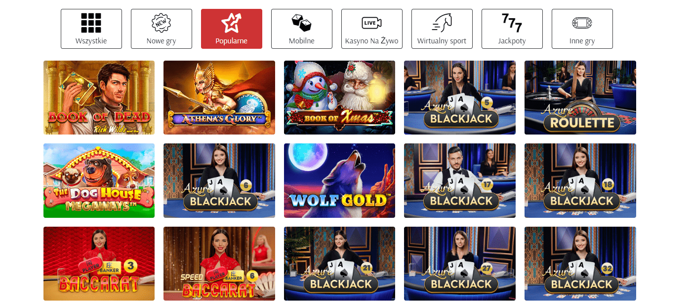 Gry dostępne w SuperCat Casino Polska